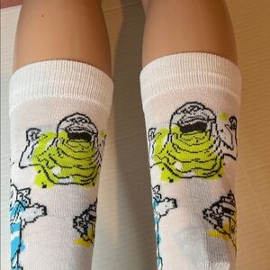 Ghostbusters Themed White Socks
